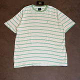 CAMISETA LISTRADA BROOKS - VERDE E BRANCO