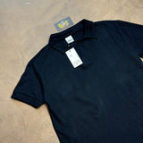 CAMISETA POLO MALHA TRANÇADA ITALIANA - PRETO