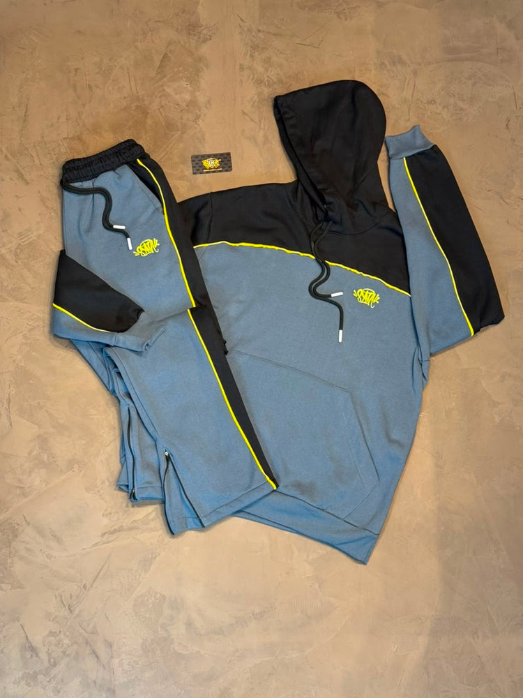 CONJUNTO MOLETOM SYNA - CHUMBO E PRETO