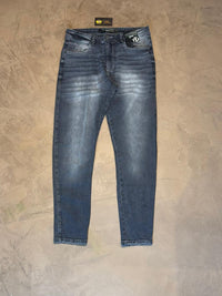 Calça Jogador Titular Jeans - Cinza