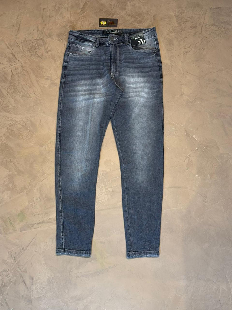 Calça Jogador Titular Jeans - Cinza