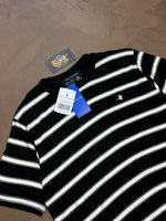 CAMISETA LISTRADA BROOKS PIMA - PRETO