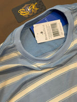 CAMISETA LISTRADA BROOKS PIMA - AZUL BEBE