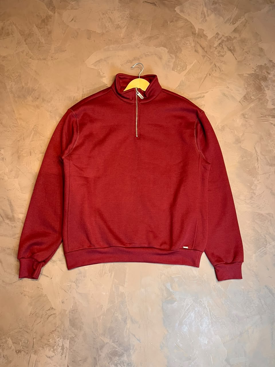 BLUSA MEIO ZIPER - VINHO