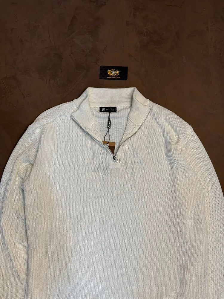 Sueter Tricot Meia Zíper
