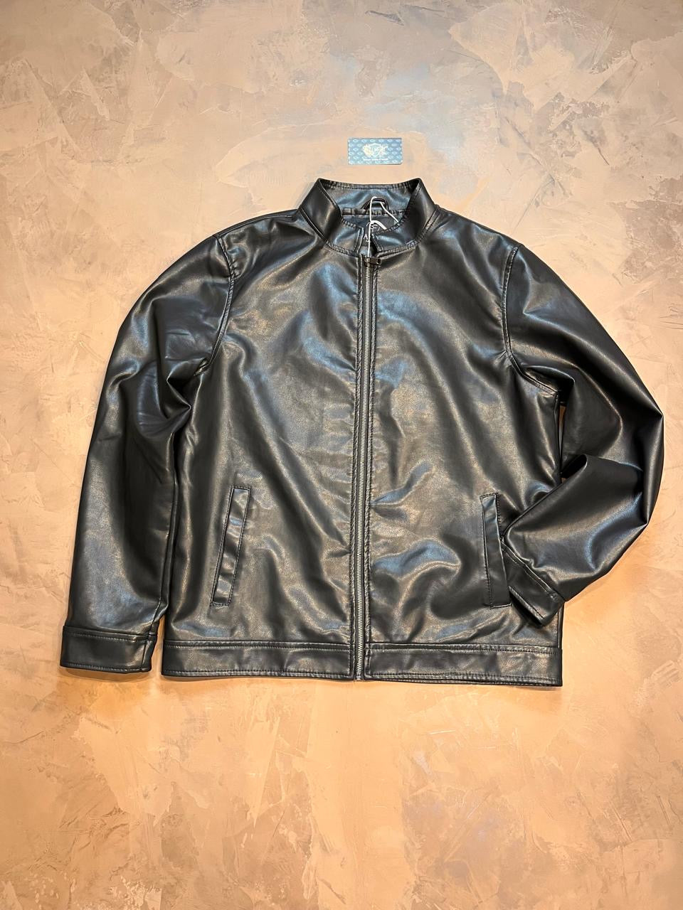 JAQUETA COURO - PRETO