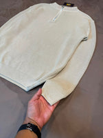 Sueter Tricot Meia Zíper