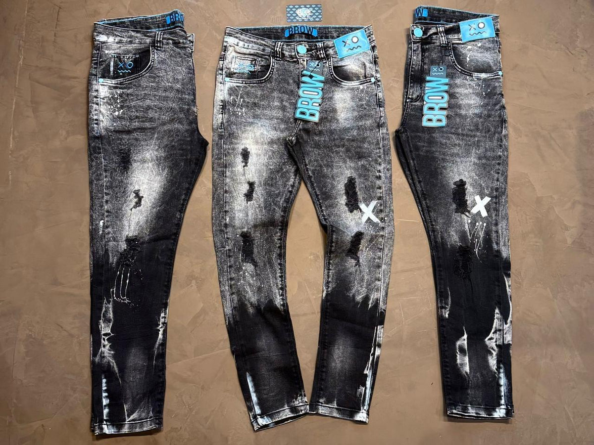 CALÇA JOGADOR BROW MANCHADA