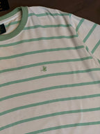 CAMISETA LISTRADA BROOKS - VERDE E BRANCO