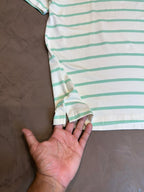 CAMISETA LISTRADA BROOKS - VERDE E BRANCO