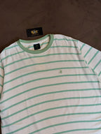 CAMISETA LISTRADA BROOKS - VERDE E BRANCO