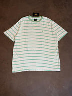 CAMISETA LISTRADA BROOKS - VERDE E BRANCO