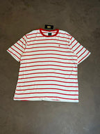 CAMISETA LISTRADA BROOKS - VERMELHO E BRANCO