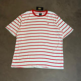 CAMISETA LISTRADA BROOKS - VERMELHO E BRANCO