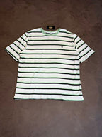 CAMISETA LISTRADA BROOKS - VERDE ESCURO E BRANCO