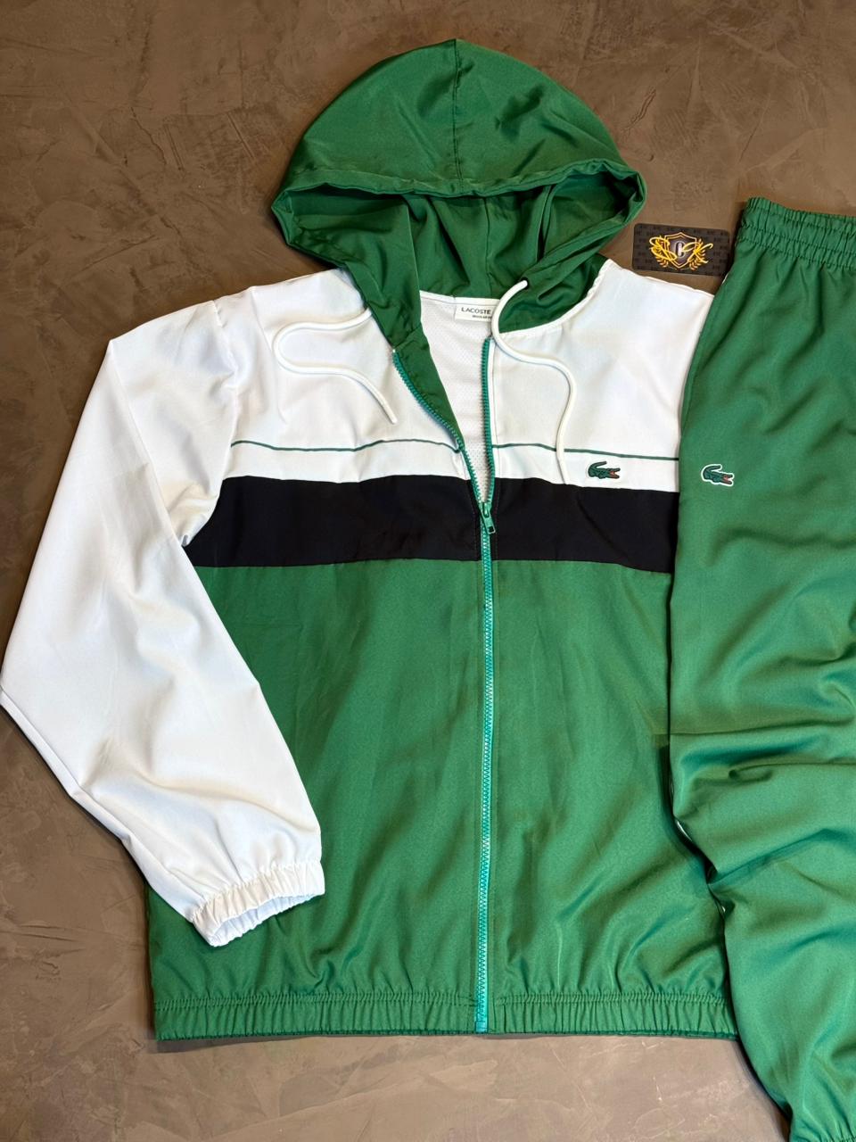 CONJUNTO INVERNO LCST SPORTE - VERDE E BRANCO