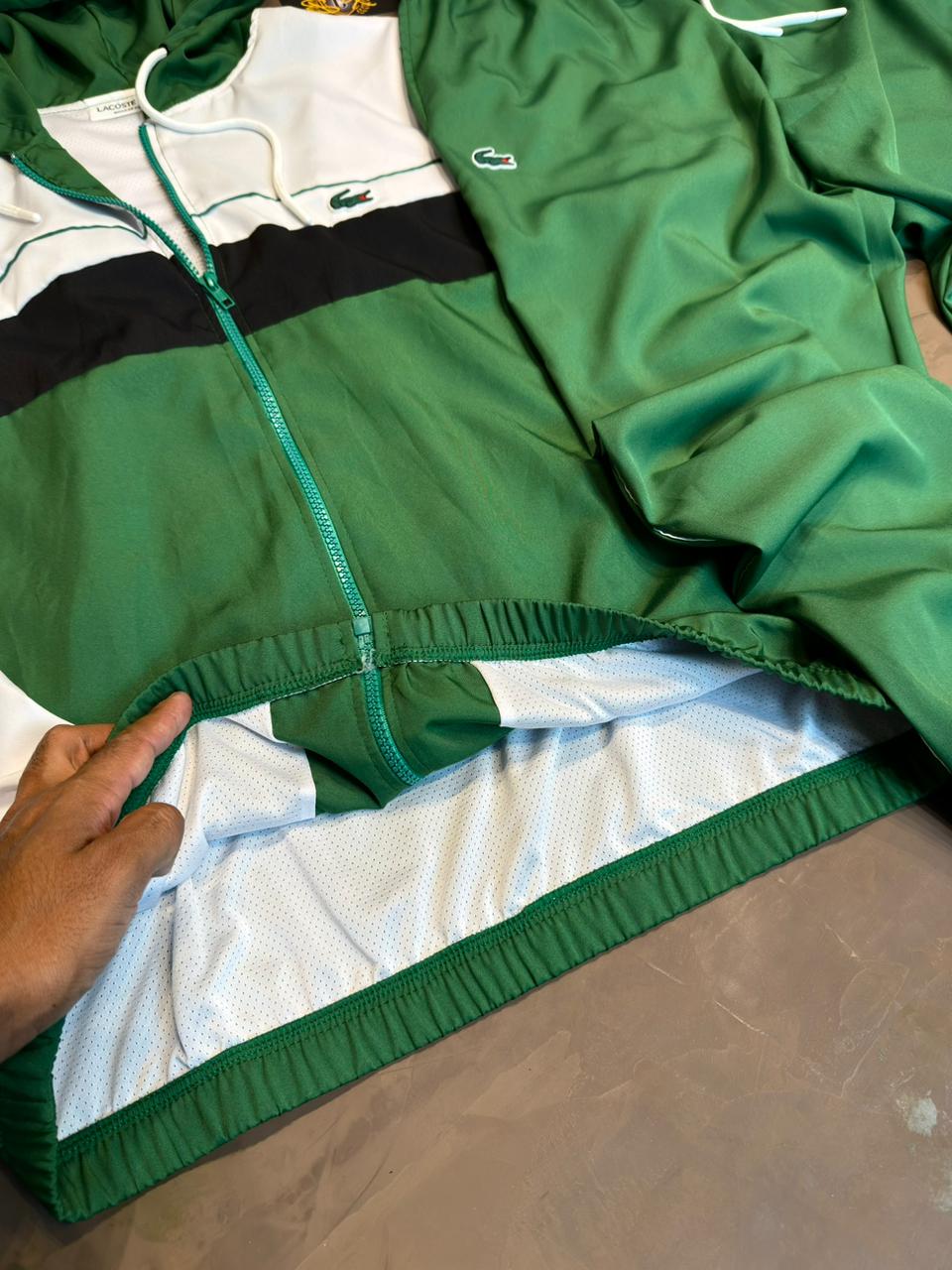 CONJUNTO INVERNO LCST SPORTE - VERDE E BRANCO