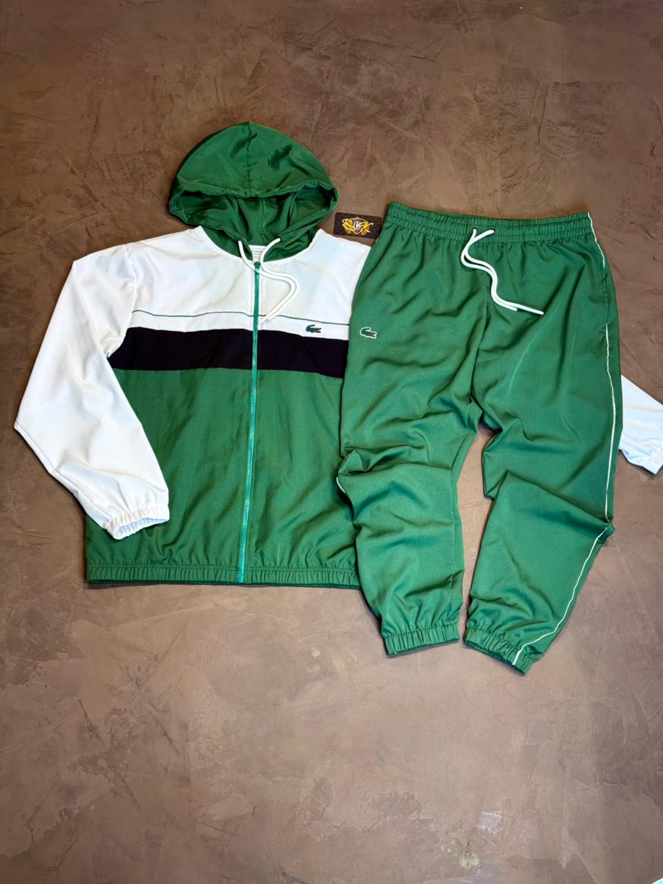 CONJUNTO INVERNO LCST SPORTE - VERDE E BRANCO