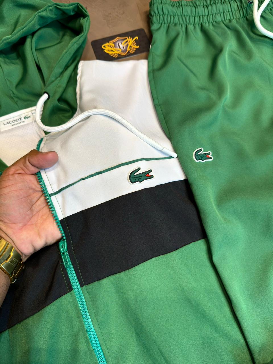 CONJUNTO INVERNO LCST SPORTE - VERDE E BRANCO