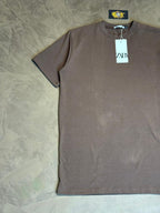 CAMISETA LISA ZAR4 - MARROM ESCURO