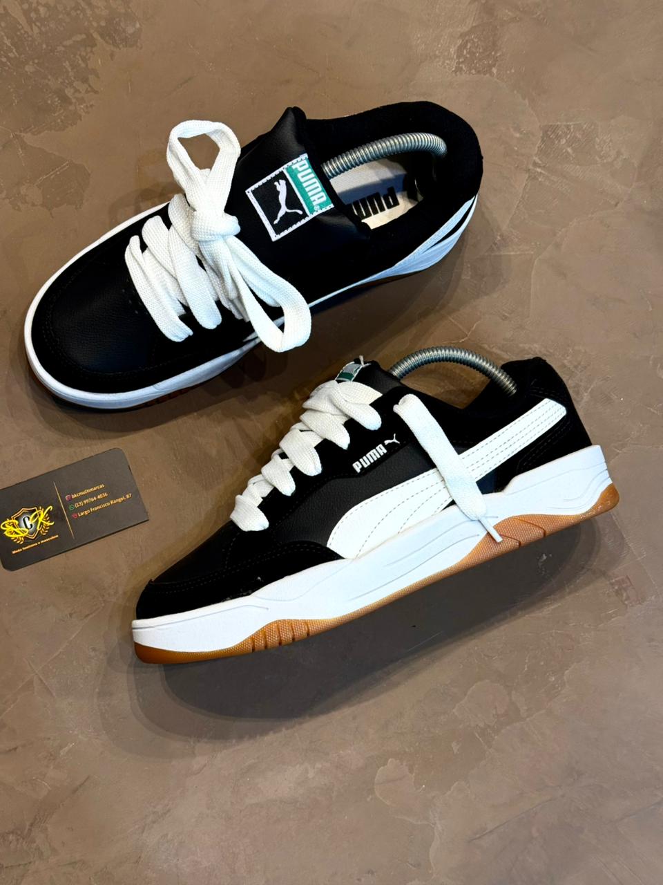 TÊNIS PM 180 - PRETO E BRANCO