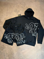 CONJUNTO $YNA WORLD MOLETOM - PRETO E CINZA