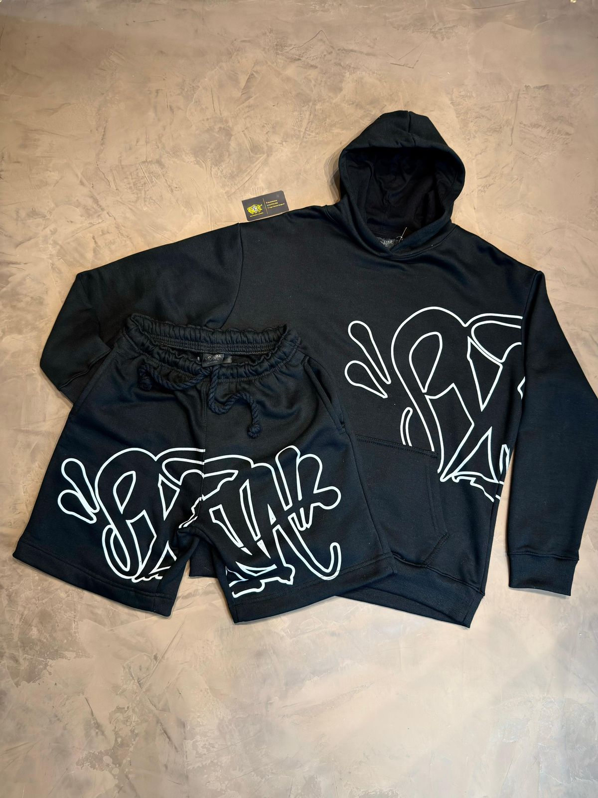 CONJUNTO $YNA WORLD MOLETOM - PRETO E CINZA