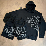 CONJUNTO $YNA WORLD MOLETOM - PRETO E CINZA