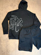 CONJUNTO $YNA WORLD MOLETOM - PRETO E CINZA