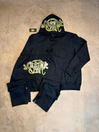 CONJUNTO MOLETOM $YNA - PRETO E AMARELO