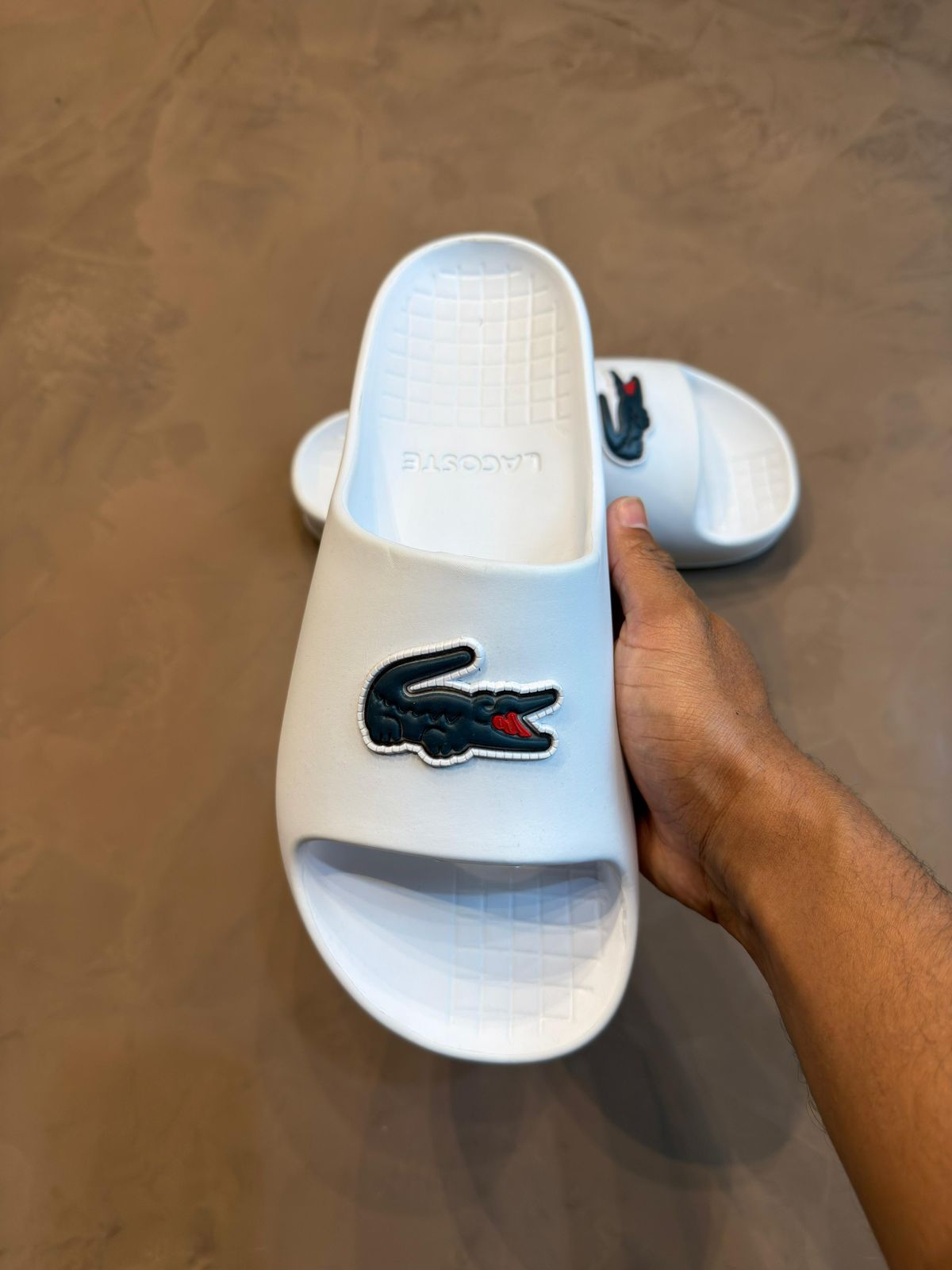 CHINELO SLIDER LCST BIG CROC - BRANCO