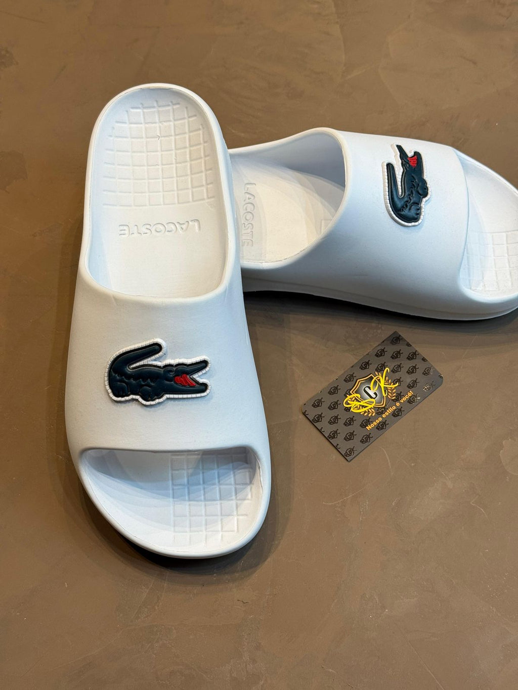 CHINELO SLIDER LCST BIG CROC - BRANCO