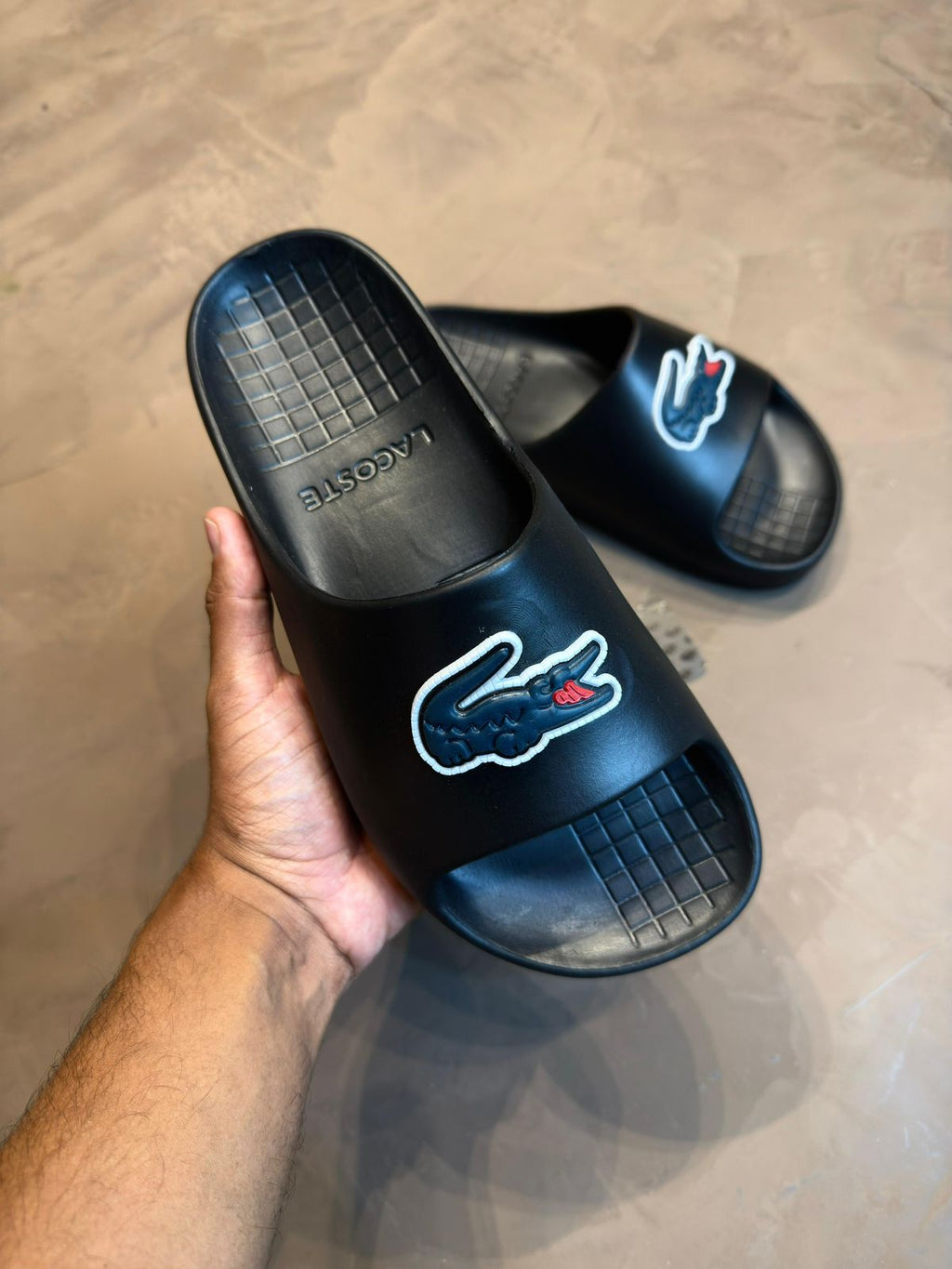 CHINELO SLIDER LCST BIG CROC - PRETO