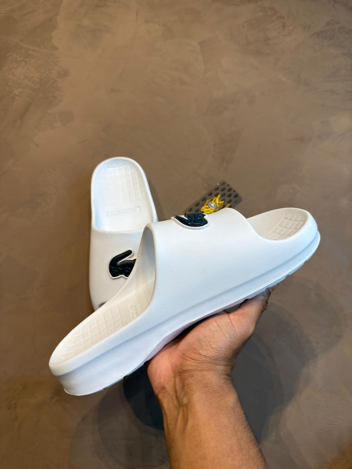 CHINELO SLIDER LCST BIG CROC - BRANCO