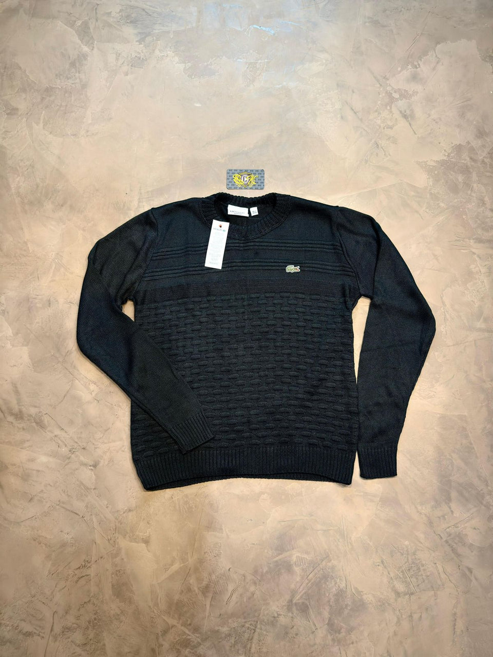 SUETÉR TRICOT MANGA LONGA LCST - PRETO