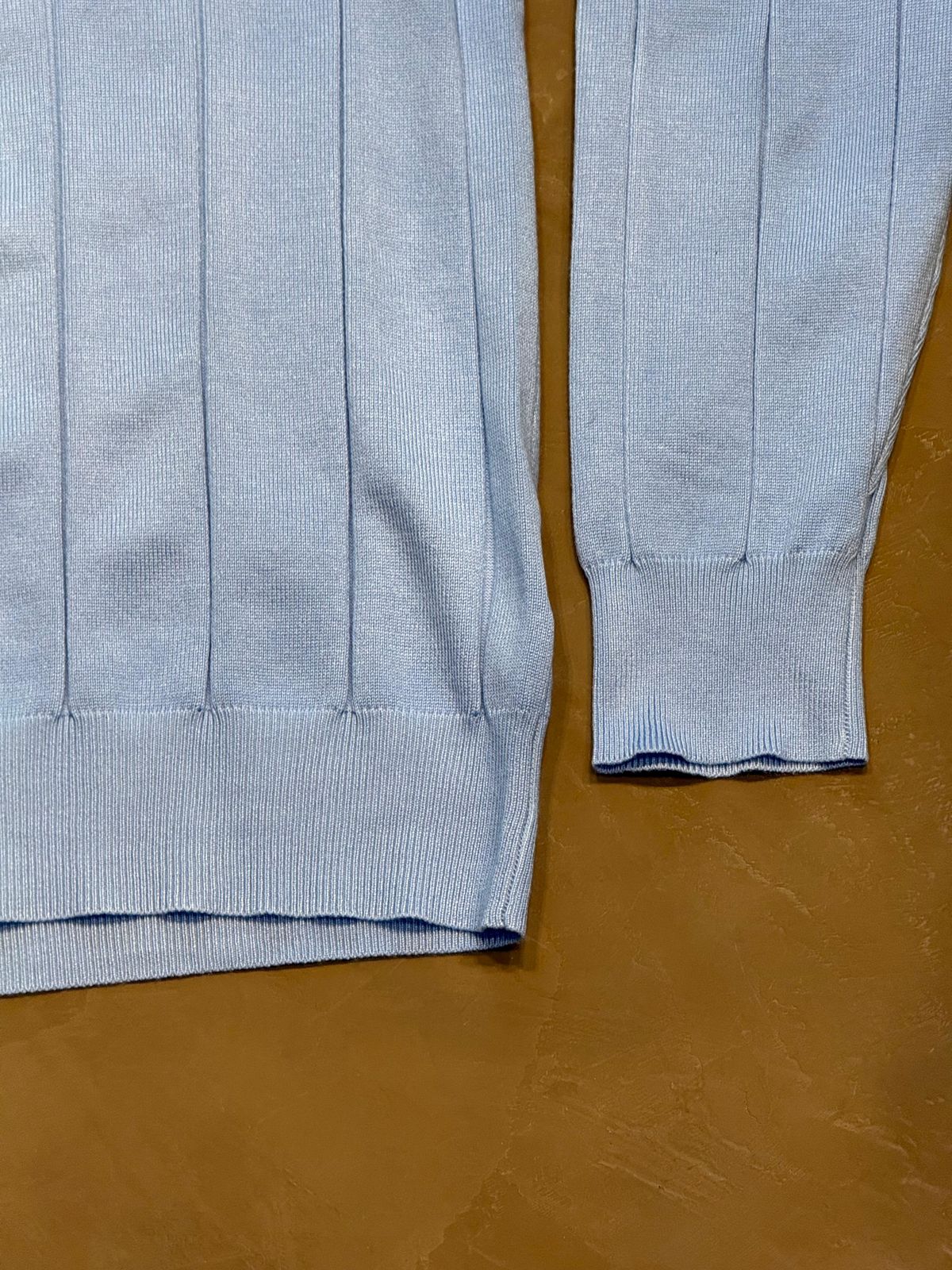 POLO MANGA LONGA C/ZÍPER - AZUL BEBÊ