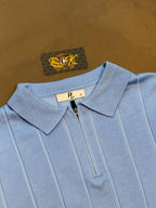 POLO MANGA LONGA C/ZÍPER - AZUL BEBÊ