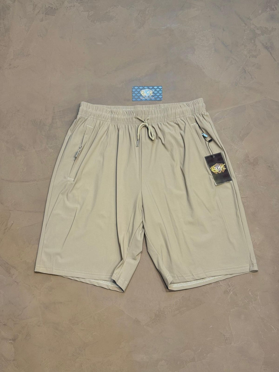 SHORTS "ATHLETICS" DRY FIT - BEGE