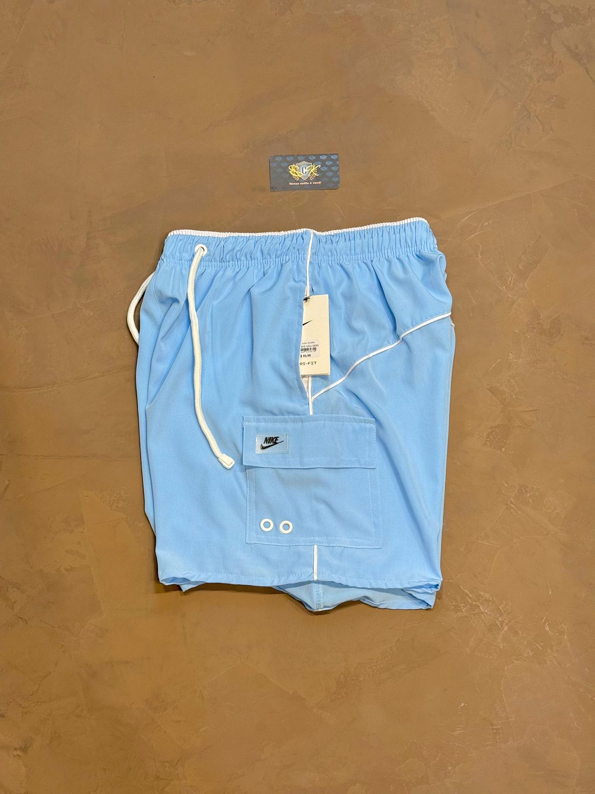 SHORTS NK DRI-FIT CARGO - AZUL BEBÊ