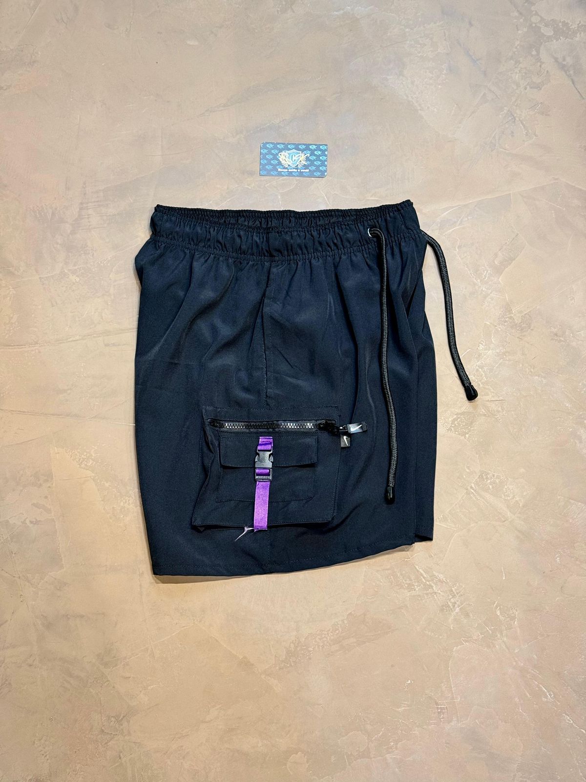 SHORTS NK X NCT DRI FIT CARGO - PRETO E ROXO