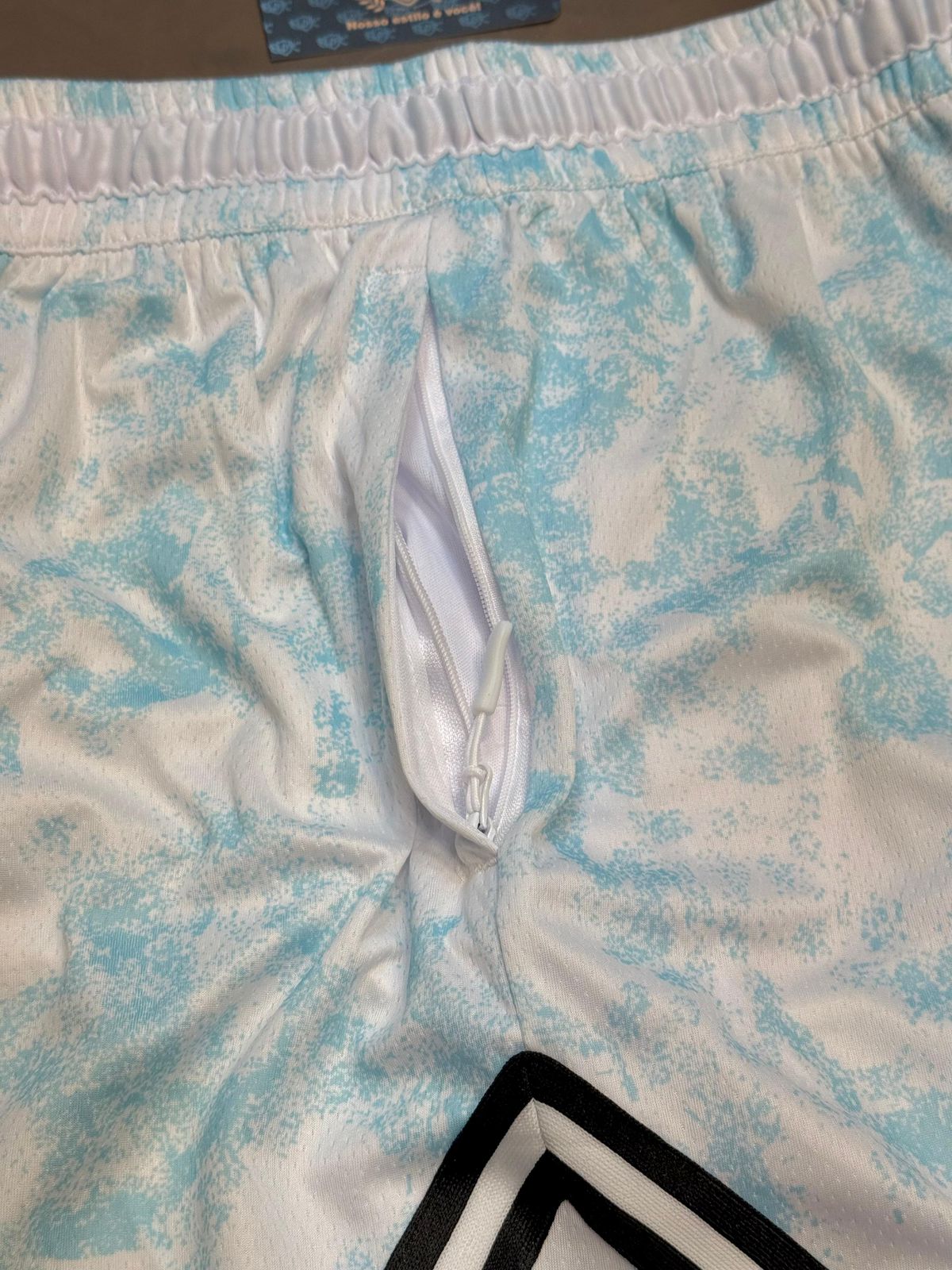 SHORTS JRDN DIAMOND - AZUL CLARO