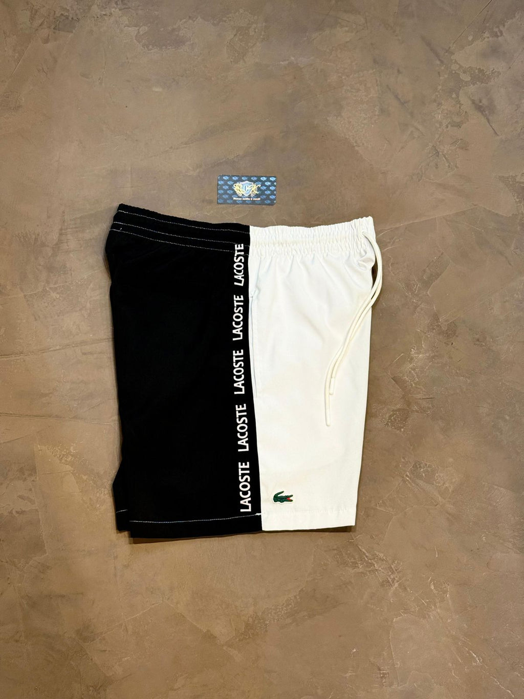 SHORTS LCST DUO - PRETO E BRANCO