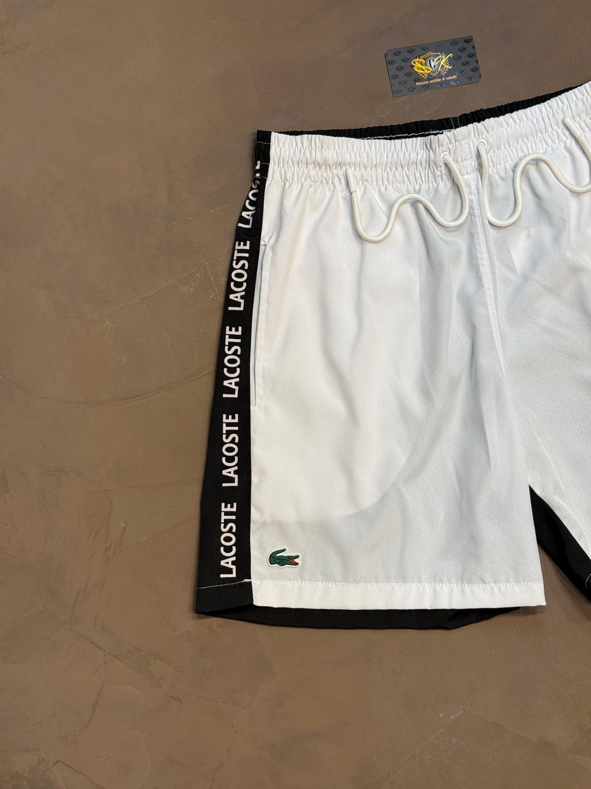 SHORTS LCST DUO - PRETO E BRANCO