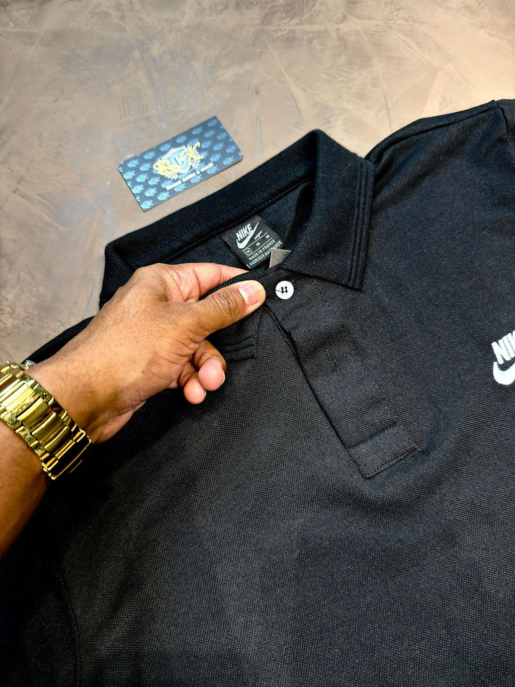 CAMISETA POLO NK SPORTSWEAR - PRETO