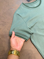 CAMISETA GOLA REDONDA - VERDE