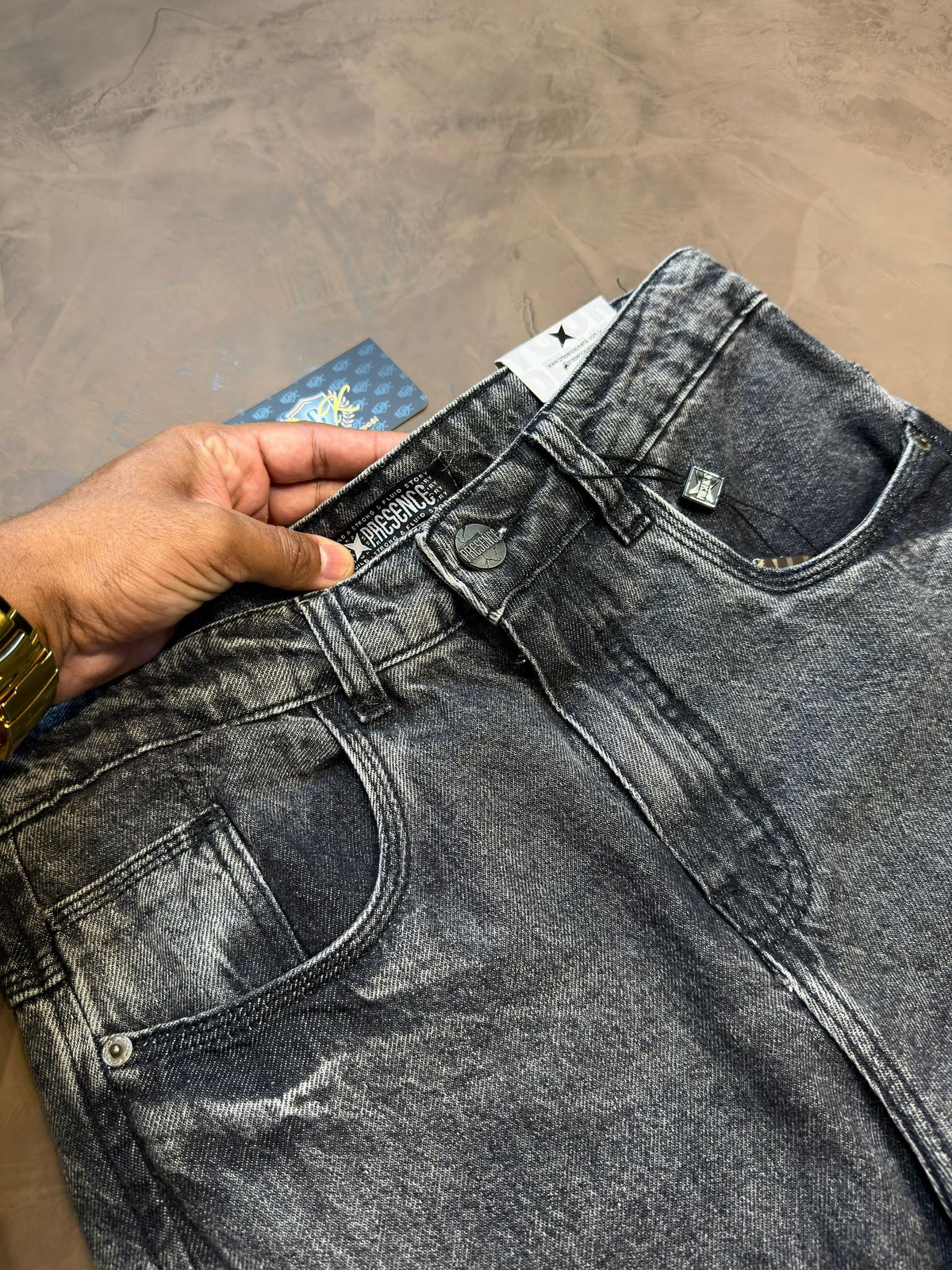 CALÇA JEANS ESTONADA PRESENCE RETA
