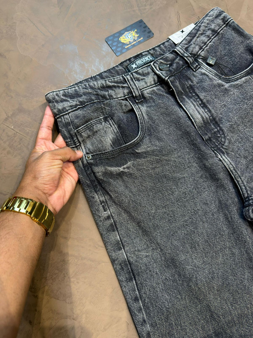 CALÇA JEANS ESTONADA PRESENCE RETA