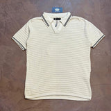 POLO TRICOT COSTURA ITALIANA - BEGE