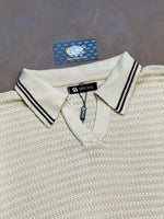 POLO TRICOT - BEGE