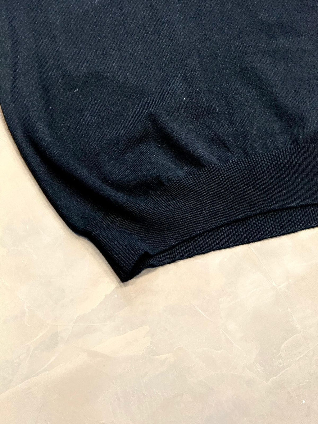 POLO TRICOT COSTURA ITALIANA - PRETA